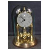 Vintage Elgin Glass Dome Clock 9"