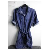 New York & Co Light Denim Shirt Dress