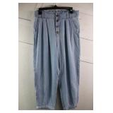 American Eagle Button Fly High Rise Cropped Paper