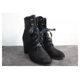 Black Boots, Laced up, Size 11