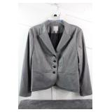 Halogen Peplum Blazer Gray/black