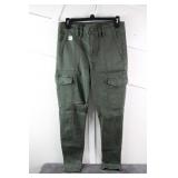 American Eagle Super High Rise Hunter Green Cargo