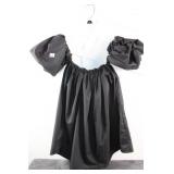 Jie Dengli Blouse, Pouf Sleeve and strapless, Blac