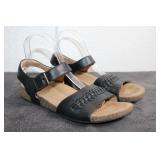 Clarks Unistructed Leather & Cork Sandals