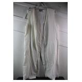 1.State Long Vest Creamy White