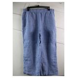 Chicos Wide Leg Linen Pants