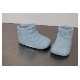 Vintage Baby Blue Ceramic Shoes