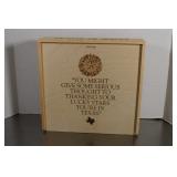 Wood Storage Box Made in Texas 10 1/2 x 11