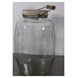 Vintage 1966 Glass  Pickle Jar with Lid & Handle 3