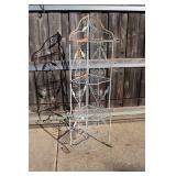 Vintage wrought Iron Folding Shelf 58 x 16 x 13