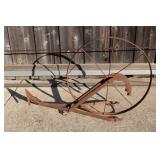 Antique Wrought Iron Plow 24 x 37