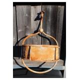 Vintage Wrought Iron Facuet Bucket 22 x 14