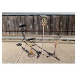 Vintage Wrought Iron Candle Holders