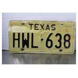 Vintage1975 Texas License  Plate