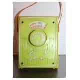 Vintage Fisher Price Birthday Wind Up Pocket Radio