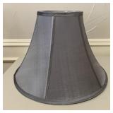 Gray Silk Bell Shaped Lamp Shade