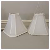2-pc 8"x10" lamp shades
