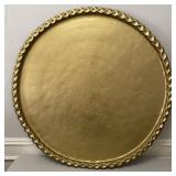 36" Brass Wall Hanging Tray