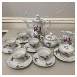 UCAGCO Floral Pattern Tea Set as shown
