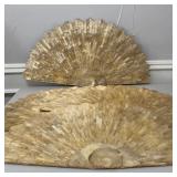 Vintage Mother of Pearl Capiz Shell Placemat set 4