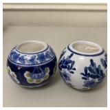 Chinoiserie Design tea light candle holder set