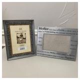 2pc Silvertoned 4"x6" photo Frames