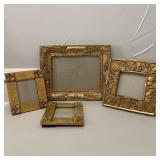 4-Pc Ornate Style Gold Picture Frames