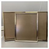 3-Pc Vintage Brass Picture Frames
