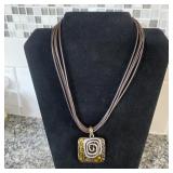 Vtg Tripe-Strand Faux Pearl Necklace 9"