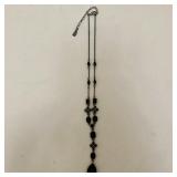 Anne Klein Victorian Style Black Rhinestone Neckle