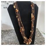 Wood-beaded Necklace Anthropology Style