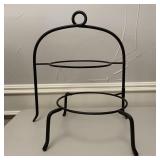 Nagao 2-tier Black Iron Tray Display