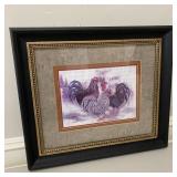 Global Gallery "Rooster Trinity" by Alma Lee