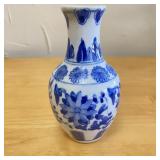 Collectible Blue & White Porcelain Vase