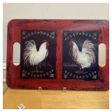 French Country Style Serving Tray  "Rooster"