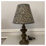 Table Lamps 17' Animal Print,White Shade 17'