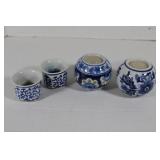 Blue & White Cups & Candles