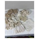 Lot of Antique  Crochet trim pteces