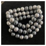 Flexible Faux Silver Coil & Gold Tone  Bracelet