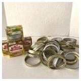 Lot of Tops  Wide Mouth 30pcs of Rings & 48 Tops