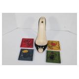 Cocktail Coasters,& Wild Eye Design Stiletto Wine