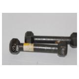 2 Metal Dumbell 3lbs