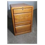 Vintage 2 Drawer Wood File Cabinet 30 1/2 x 25 1/2