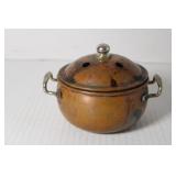 Vintage Copper Potpourri pot 3 1/2