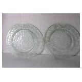 Vintage Light Green Dinner Plates 9 1/2'