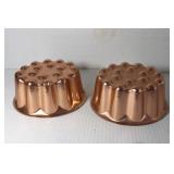 Vintage Copper Molds 7'
