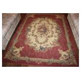 Nova Cameo Rose Wine Area Rug 5.5 x 7.7