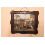 Antique Franmed Artwork 25 1/2 x 22
