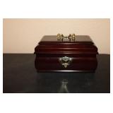 Vintage Wood Trinket Box 7 x 4 x 4