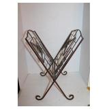 Copper Magazinr Rack 16 /2 x 13 1/2 x 16